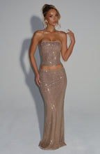 Hali Maxi Skirt - Gold