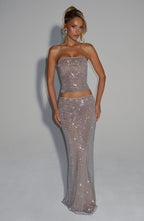 Hali Maxi Skirt - Silver