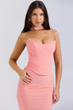 Strapless Two-Piece Maxi Set