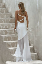 One-Shoulder Backless Maxi Dress – Elegant Bodycon Evening Gown