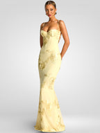 Spaghetti Strap Print Maxi Dress