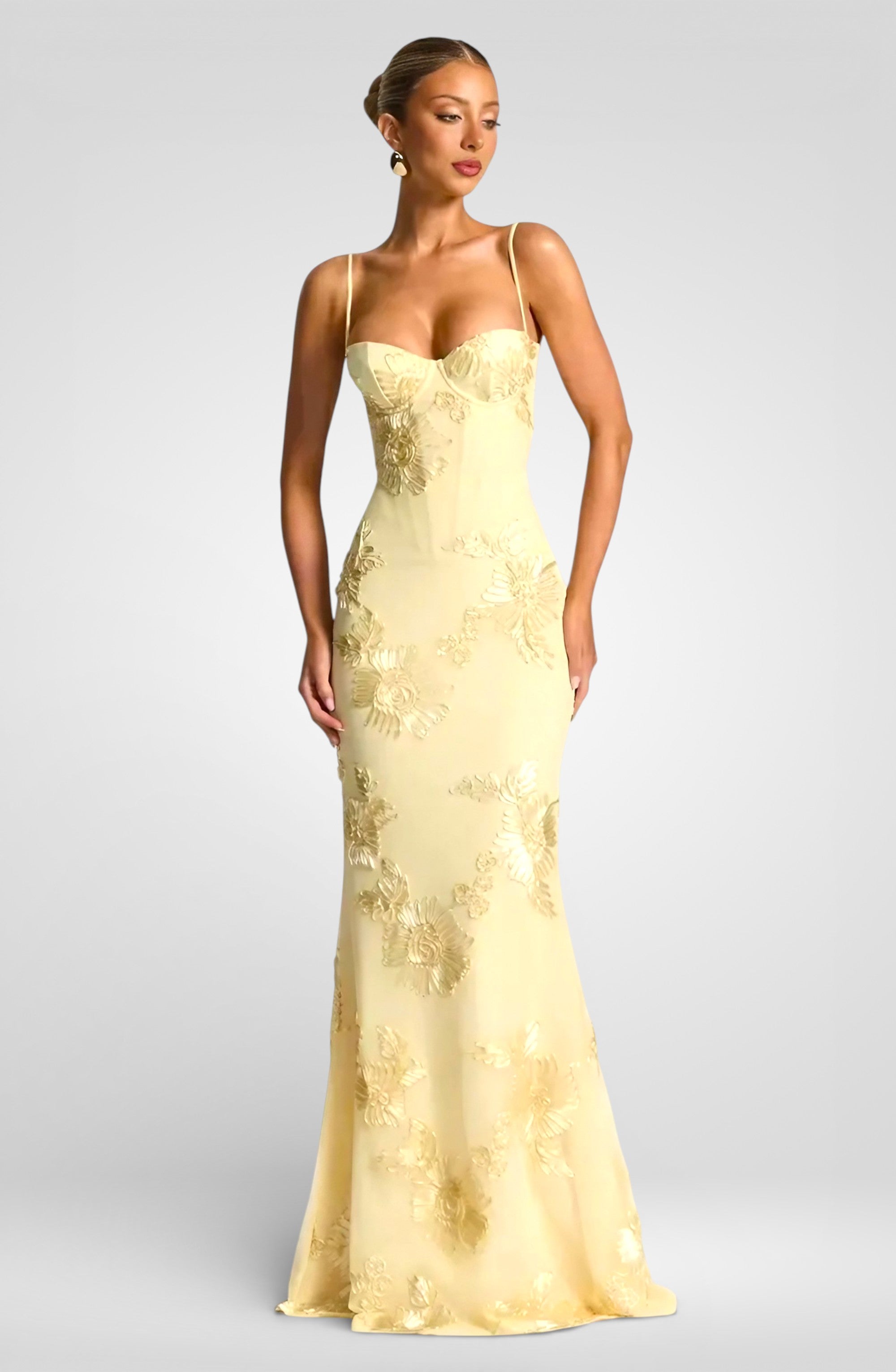 Spaghetti Strap Print Maxi Dress