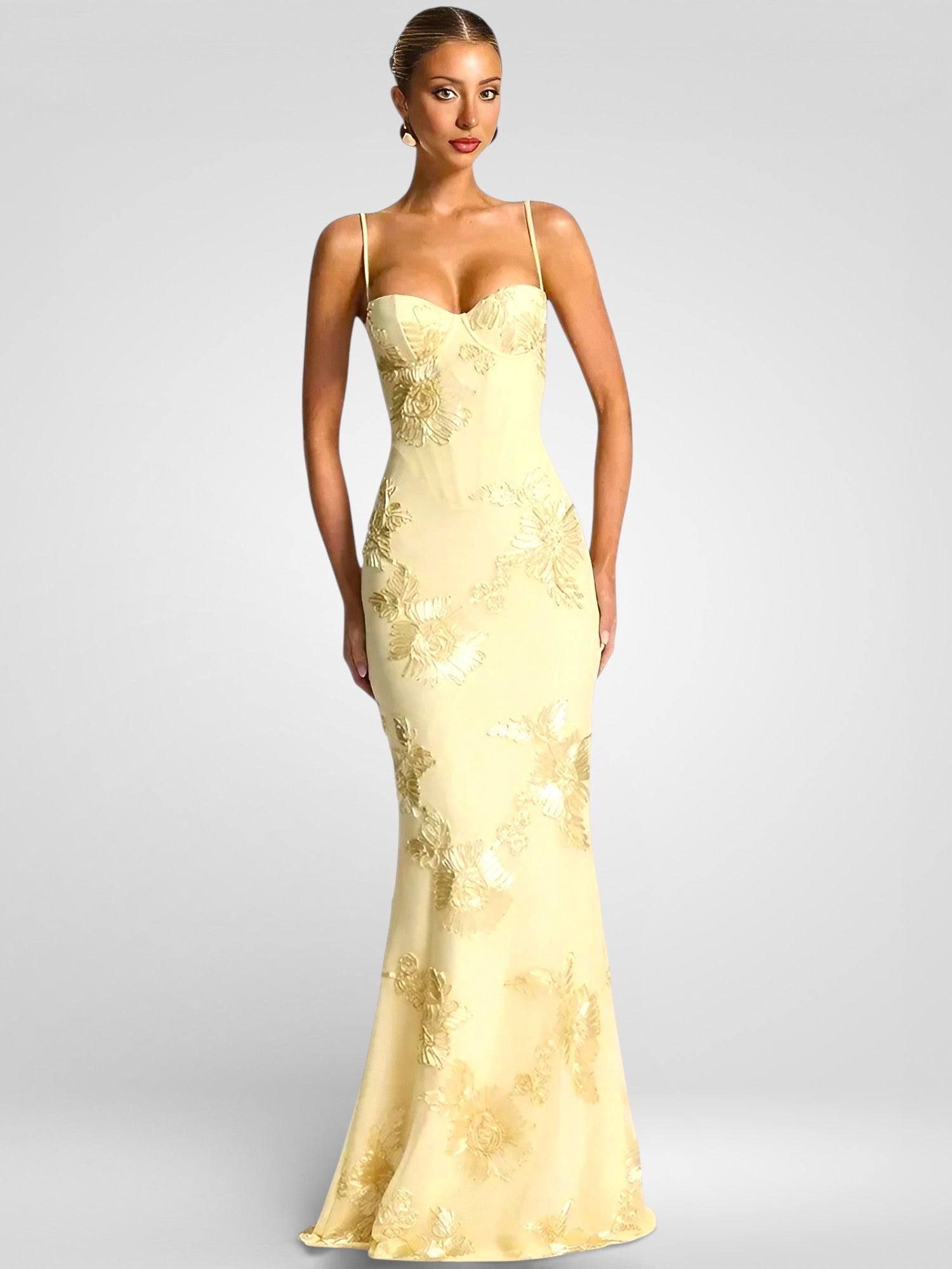 Spaghetti Strap Print Maxi Dress