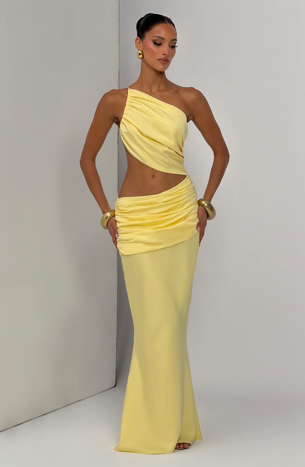 Meadow Maxi Dress - Lemon