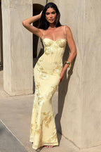 Nefertiti Maxi Dress - Lemon