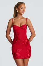 Nefertiti Mini Dress - Red