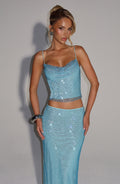 Nora Top - Aqua