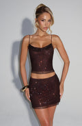 Nora Top - Plum Brown