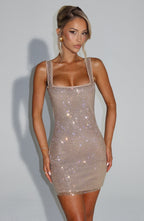 Petra Mini Dress - Gold