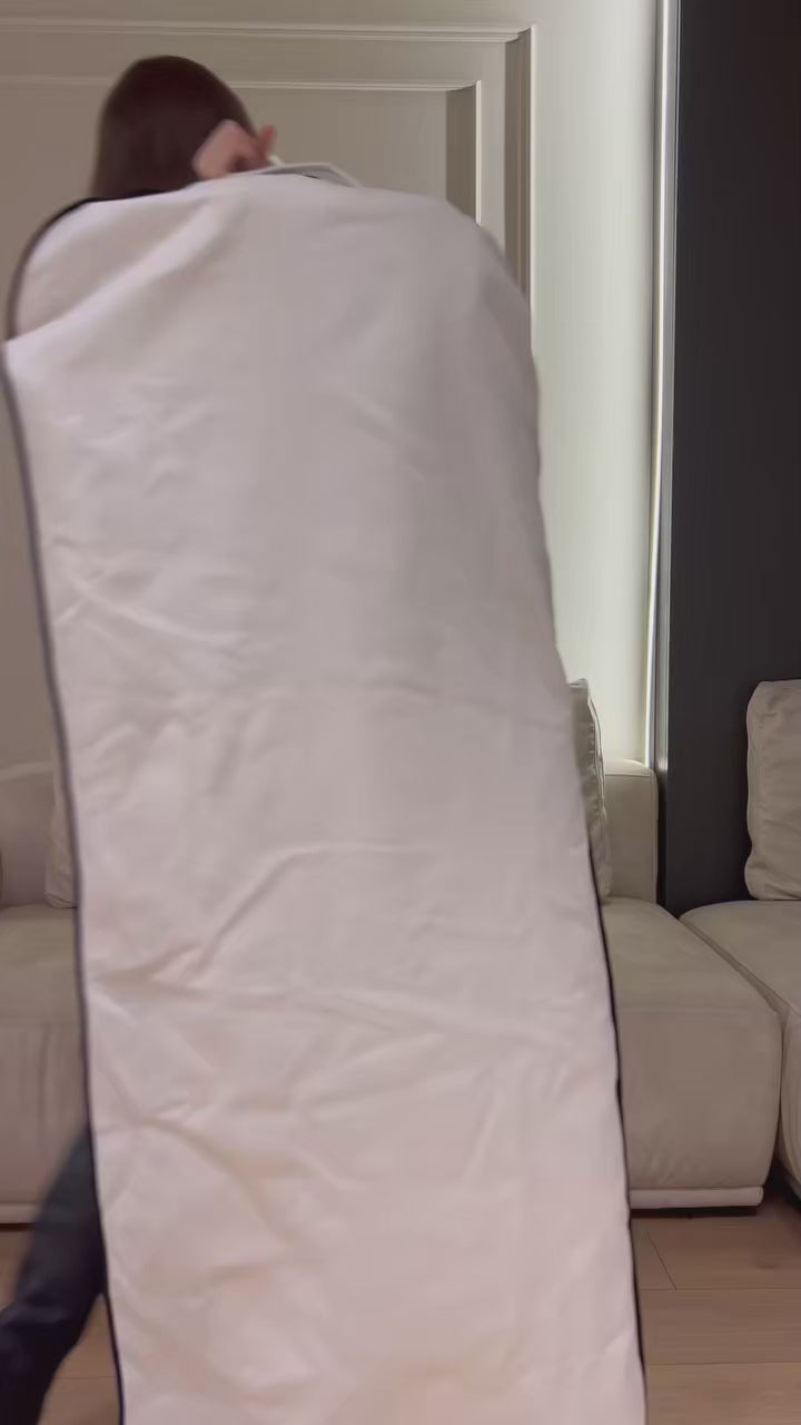 Double-Breasted Belted Long Overcoat