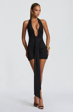 Rosetta Mini Dress - Black