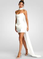 Off-Shoulder Ruched Mini Dress