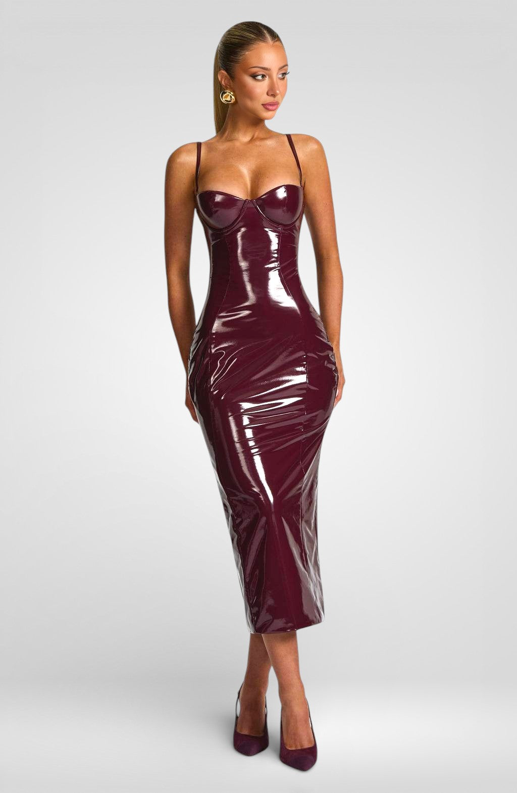 Backless Spaghetti Strap Bodycon Maxi Dress