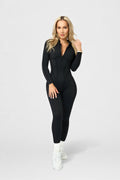 Padded Backless Yoga Jumpsuit